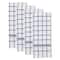 DII® French Blue Windowpane Terry Dishtowels, 4ct.